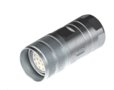 M23-雌ねじ-孔座-全金属コネクタ-12/17 pin