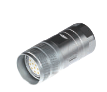 M23-雌ねじ-孔座-全金属コネクタ-19 pin