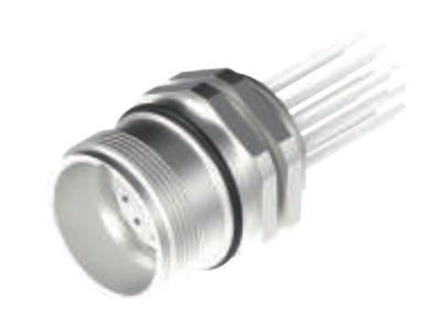 M23-雄ねじ-口金-フランジコネクタ-前取付-散線式-12.7/12.9 PIN