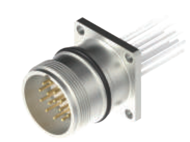 M23-雄ねじ-針-フランジコネクタ-前取付-RS19.8-散線式-17 PIN