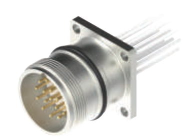 M23-雄ねじ-針-フランジコネクタ-前面取付-RS19.8-散線式-19.11/19.14PIN