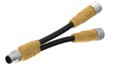 M12-Y型分岐器-二分払出線式-防振後退防止-3/4/5 Pin