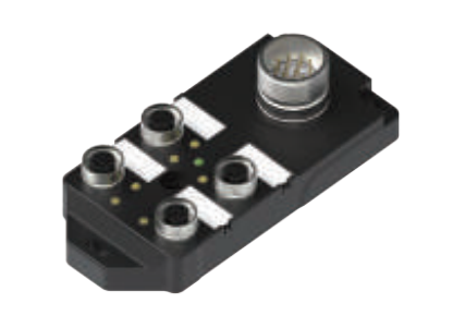 M12-4スプリットスプリットボックス-デュアル信号-垂直M23ソケット式