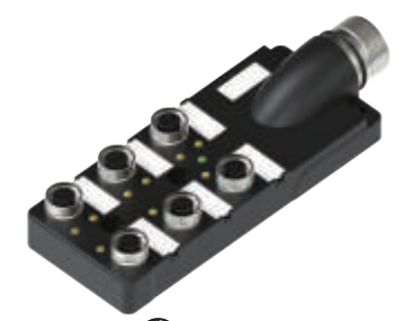 M12-6スプリットスプリットボックス-単信号-水平M23ソケット式