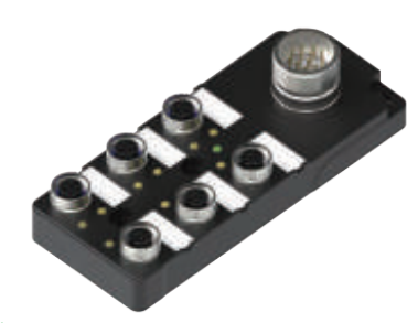 M12-6スプリットスプリットボックス-デュアル信号-垂直M23ソケット式