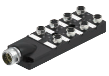 M12-8スプリットスプリットボックス-デュアル信号-水平M23ソケット式