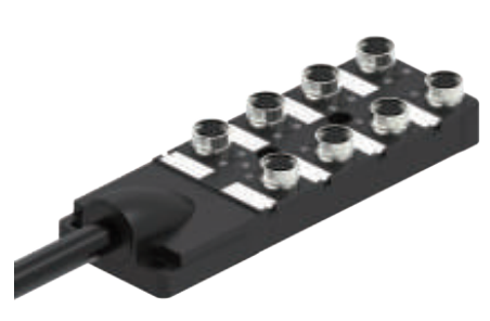 M12-8スプリットスプリットボックス-デュアル信号-直出線式