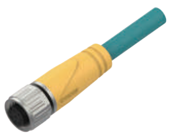 M12-A-CODE-口金-プレキャストコネクタ-防振後退防止-Ethernet/IP-Cat 6-8PIN