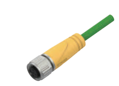 M12-D-CODE口金-プレキャストコネクタ-防振後退防止-EtherCAT-4PIN