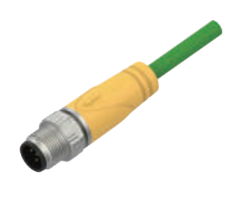 M12-D-CODE針-プレキャストコネクタ-防振後退防止-ProfiNet-4PIN