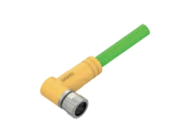 M8-A-CODEコーナータップ-プレキャストコネクタ-防振後退止め-EtherCAT-4 PIN