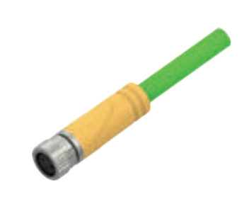 M8-A-CODE口金-プレキャストコネクタ-防振後退防止-EtherCAT-4 PIN