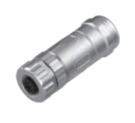 M12口金-現場配線可能コネクタ-全金属ケース-4 PIN