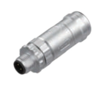 M12ピン-現場配線可能コネクタ-全金属ケース-8 PIN