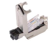 RJ45 4 Pin 45°出口-現場配線可能コネクタ-全金属ハウジング