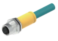 M12フランジA-CODE口金-後取付-プレキャスト-Ethernet/IP-8 PIN