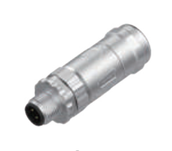 M12ピン-現場配線可能コネクタ-全金属ケース-5 PIN