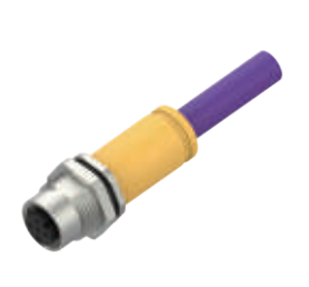 M12口金-プレキャストフランジコネクタ-後付け-Profibus-DP