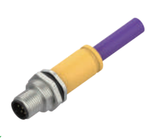 M12ピン-プレキャストフランジコネクタ-後付け-Profibus-DP