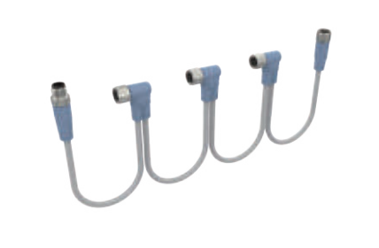 M12 DeviceNetチェーンコネクタ、防振後退防止