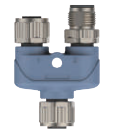 M12 DeviceNet Y型分岐器-防振後退防止