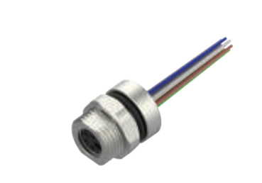 M 8-口金-フランジコネクタ-後付け-散線式-3+4+5+6+8 PIN