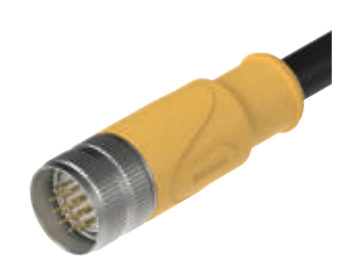 M 23-雌ねじ-針-プレキャストコネクタ-19 PIN