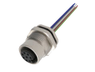 M 12-口金-フランジコネクタ-後付け-散線式-6+8+12 PIN