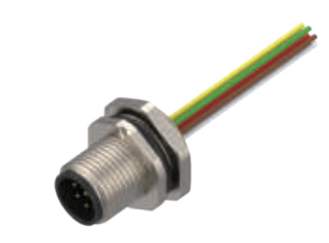 M 12-ニードル-フランジコネクタ-前取付け-散線式-6+8+12 PIN