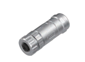 M 12-口金-現場配線可能コネクタ-全金属ケース-4+5+8 PIN