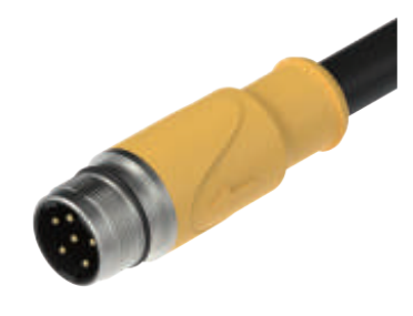 M 23-雄ねじ-オス-プレキャストコネクタ-6+8 PIN