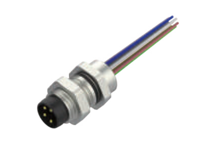 M 8-ニードル-フランジコネクタ-後付け-散線式-3+4+5+6+8 PIN